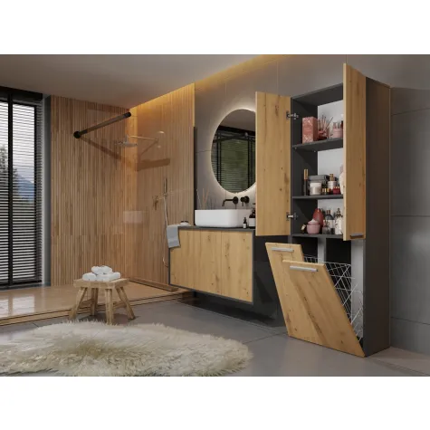 Słupek łazienkowy Nel 2K/DD ANTRACYT ARTISAN-5