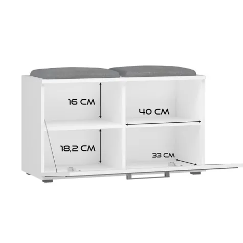 Szafka na obuwie Opal OPAL BIAŁY-8