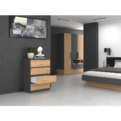 Komoda Malwa M4 ANTRACYT ARTISAN-7