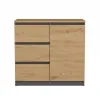 Komoda Malwa 1D3S/BA ANTRACYT ARTISAN-3