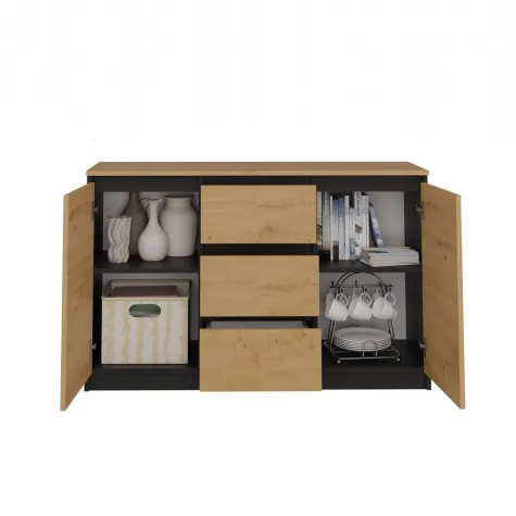 Komoda Malwa 2D3S/BA ANTRACYT ARTISAN-4