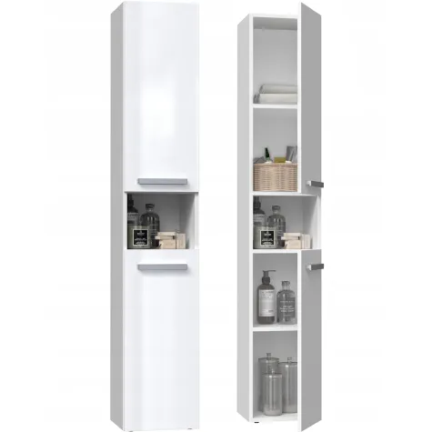 Słupek łazienkowy Nel I BIAŁY POŁYSK-5