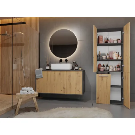 Słupek łazienkowy Nel 1K/DD ANTRACYT ARTISAN-5