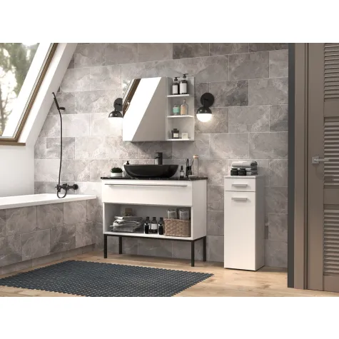 Słupek łazienkowy Nel V DS BIAŁY-6