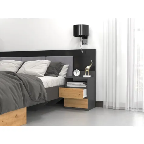 Szafka nocna Malwa M1 ANTRACYT ARTISAN-7