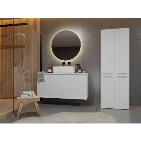 Słupek łazienkowy Nel 2K/DD BIAŁY-4