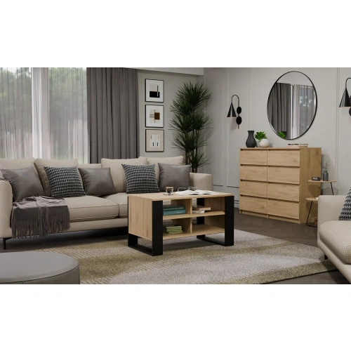 Stolik Modern 4P DĄB ARTISAN CZARNY-5