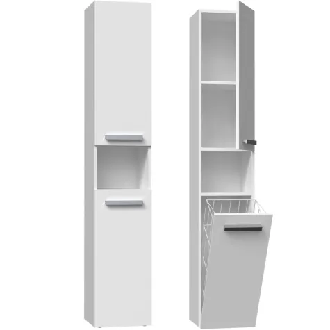 Słupek łazienkowy Nel III BIAŁY-1