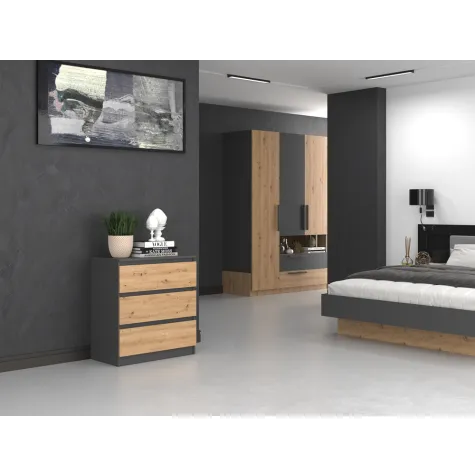 Komoda Malwa M3 ANTRACYT ARTISAN-2