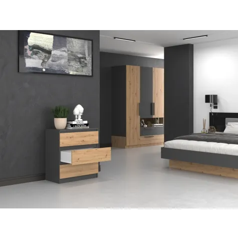 Komoda Malwa M3 ANTRACYT ARTISAN-4