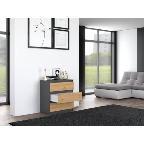 Komoda Malwa M3 ANTRACYT ARTISAN-6