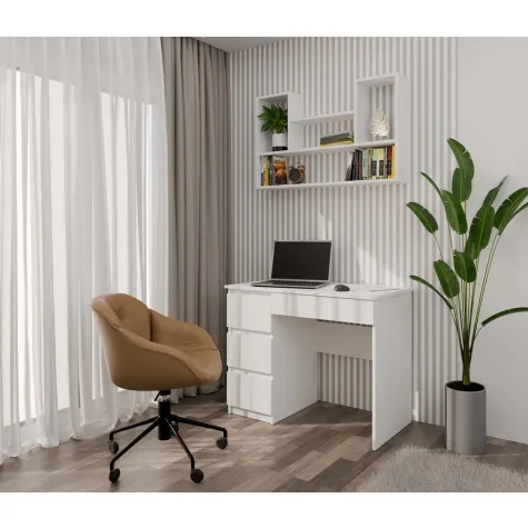 Regał BILBAO 4P BIAŁY-3