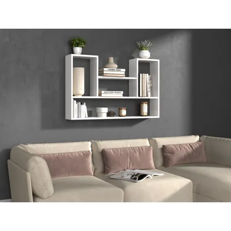 Regał BILBAO 4P BIAŁY-5