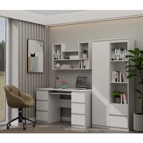 Regał BILBAO 4P BIAŁY-8