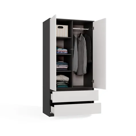 Szafa Malwa SS-90 ANTRACYT BIEL-4