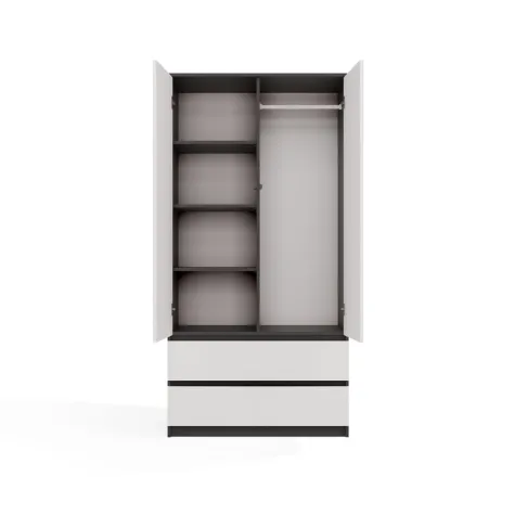 Szafa Malwa SS-90 ANTRACYT BIEL-6