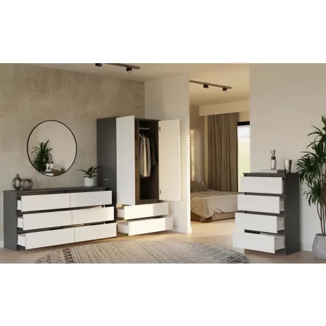 Szafa Malwa SS-90 ANTRACYT BIEL-10