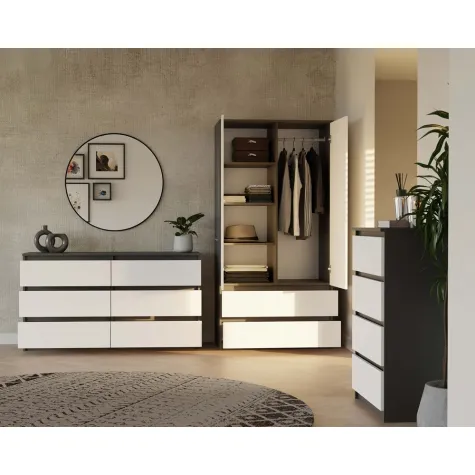 Szafa Malwa SS-90 ANTRACYT BIEL-11