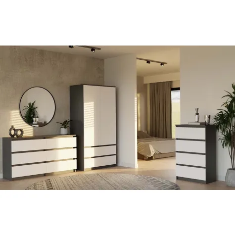 Szafa Malwa SS-90 ANTRACYT BIEL-14