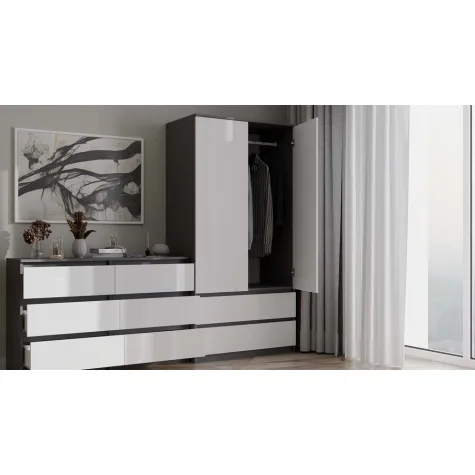 Szafa Malwa SS-90 ANTRACYT BIEL-19