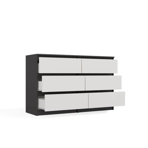 Komoda Malwa M6 120 ANTRACYT / BIAŁY-13