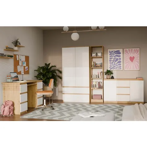 Komoda Malwa 2D3S DĄB ARTISAN BIEL-8