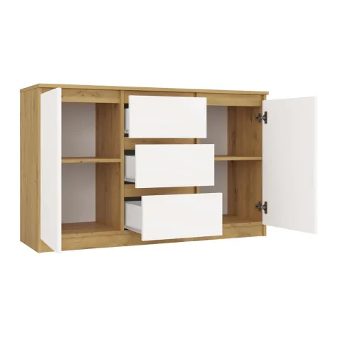 Komoda Malwa 2D3S DĄB ARTISAN BIEL-12