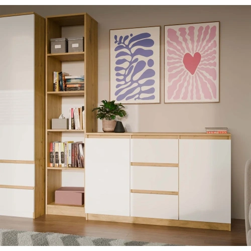 Komoda Malwa 2D3S DĄB ARTISAN BIEL-3