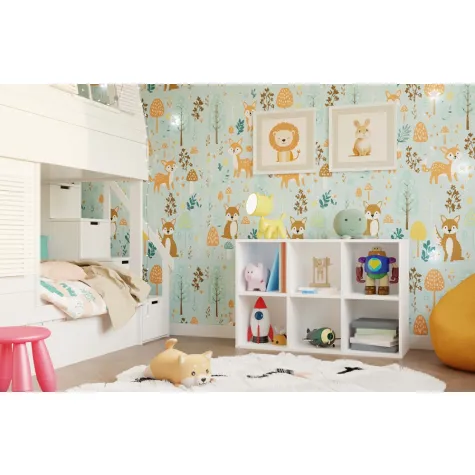 Regał Malax MINI 2X3 BIAŁY-4