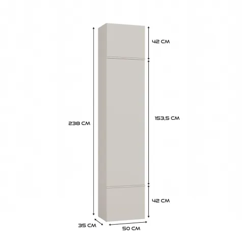 Garderoba Szafa HAGA 1SZ KASZMIR BEŻ-11