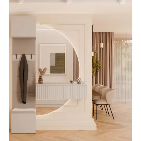 Garderoba Wieszak HAGA 1W KASZMIR BEŻ-5