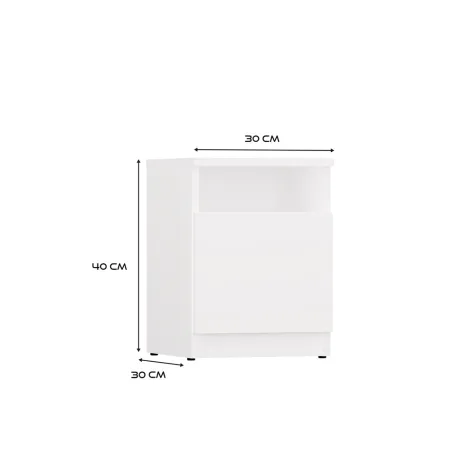 Szafka nocna GALAX 30 1D BIAŁY-7