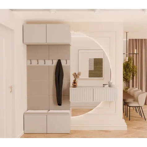 Garderoba Podwójny Wieszak HAGA II 2W KASZMIR BEŻ-6