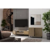 Komoda KAMARO 2D SLIM DĄB ARTISAN Lamele Front Ryflowany-6