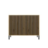 Komoda KAMARO 2D SLIM DĄB ARTISAN Lamele Front Ryflowany-7