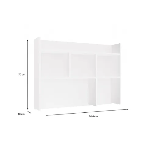 Nadstawka do Biurka 100 cm BIAŁA Regał Na Książki Dokumenty-6