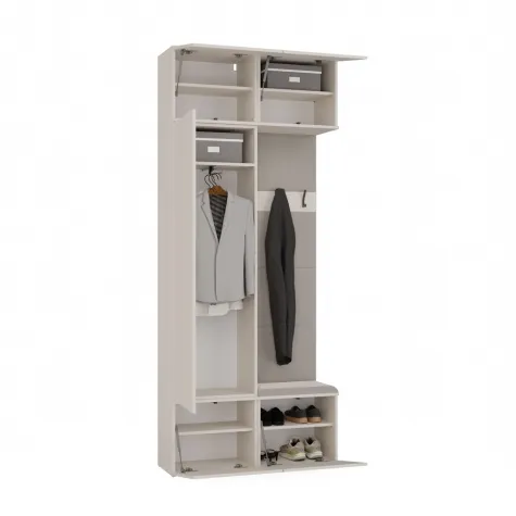 Garderoba Szafa + Wieszak HAGA II 1Sz1W KASZMIR BEŻ-2