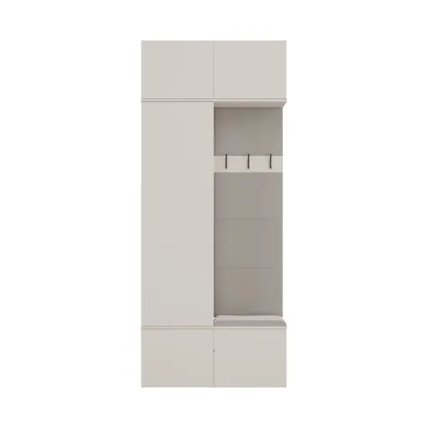 Garderoba Szafa + Wieszak HAGA II 1Sz1W KASZMIR BEŻ-5