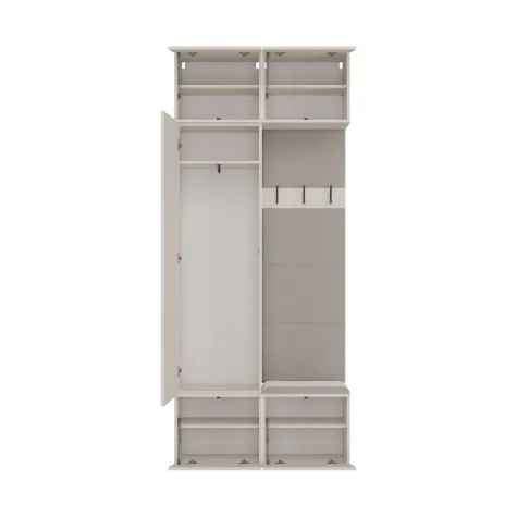 Garderoba Szafa + Wieszak HAGA II 1Sz1W KASZMIR BEŻ-6