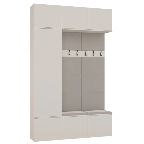 Garderoba HAGA III 1Sz2W KASZMIR BEŻ Szafa + 2x Wieszak-1