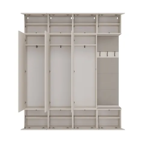 Garderoba HAGA IV 3Sz1W KASZMIR BEŻ 3x Szafa + Wieszak-9