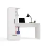 Zestaw Biurko + Regał COSMO BIAŁY-11