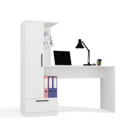 Zestaw Biurko + Regał COSMO BIAŁY-11