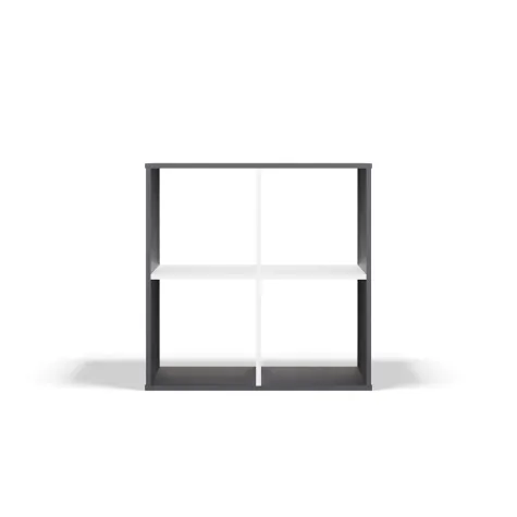 Regał Malax 2x2 ANTRACYT BIAŁY-7