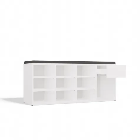 Szafka Na Obuwie Buty Otwarta TALLIN BIAŁY Do Przedpokoju-15