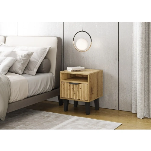 Szafka nocna Scandi 1S SLIM DĄB ARTISAN-2