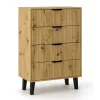 Komoda Scandi 4S SLIM DĄB ARTISAN-1