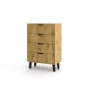 Komoda Scandi 4S SLIM DĄB ARTISAN-4
