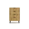 Komoda Scandi 4S SLIM DĄB ARTISAN-5