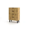 Komoda Scandi 4S SLIM DĄB ARTISAN-4